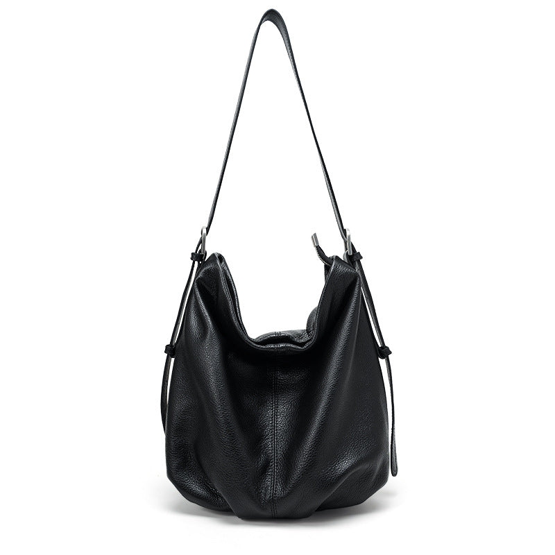 Oversized Leather Shoulder Tote
