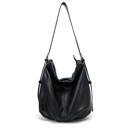 Oversized Leather Shoulder Tote