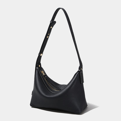 Cowhide Underarm Crossbody Bag