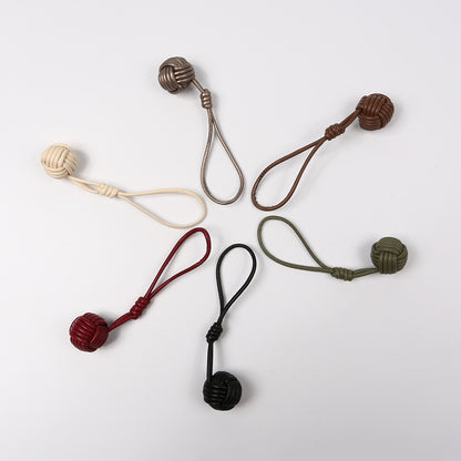 Knitted Pom-Pom Bag Charm