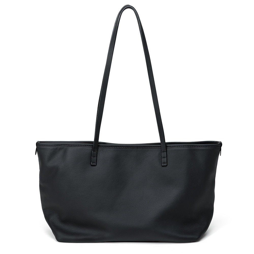 Large Leather Underarm Tote