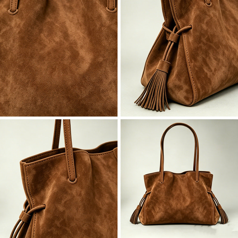 Retro Large Shoulder Tote