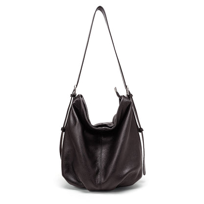 Oversized Leather Shoulder Tote