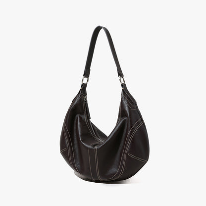 Cowhide Leather Dumpling Crossbody