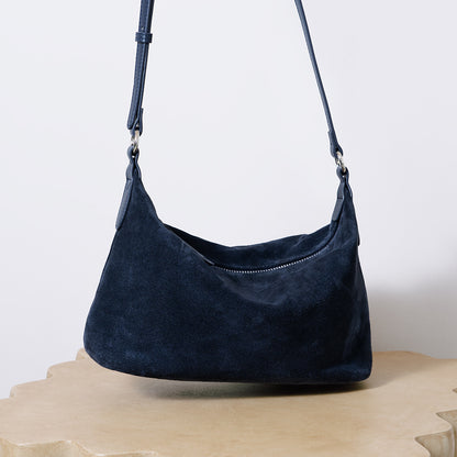 Nubuck Leather Underarm Tote