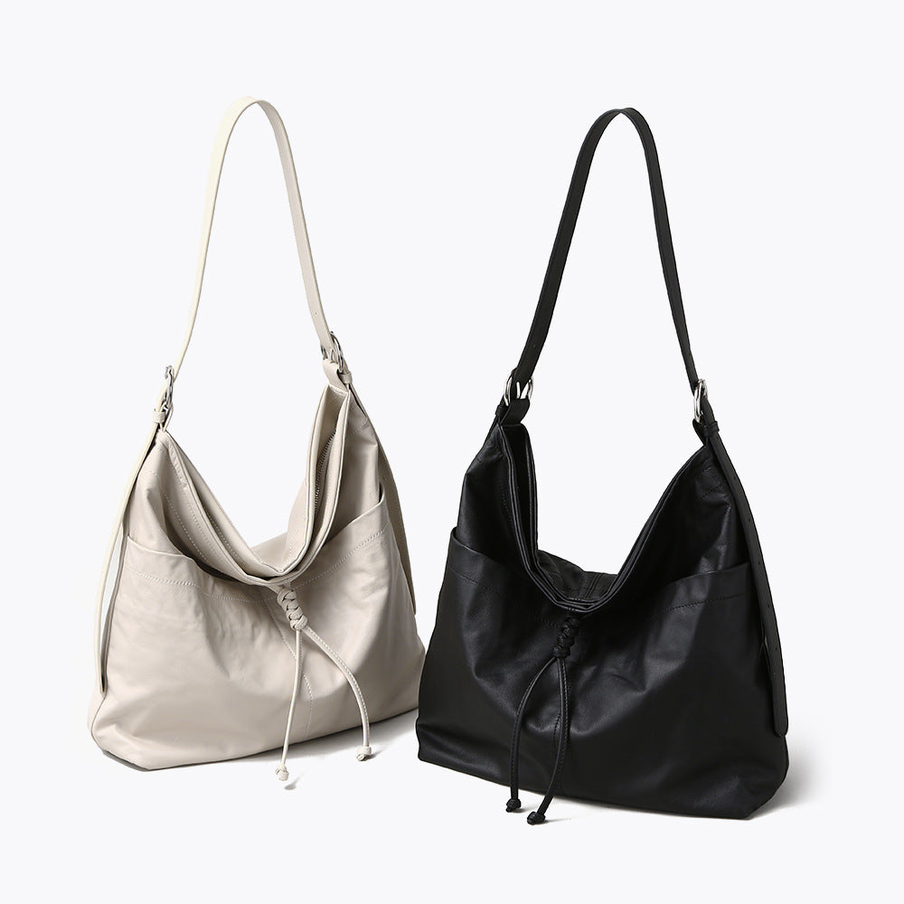 Cowhide Leather Shoulder Tote