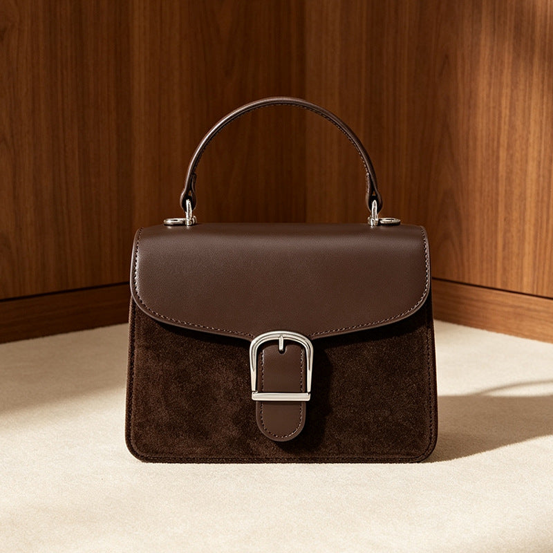 Two-Tone Matte Square Bag