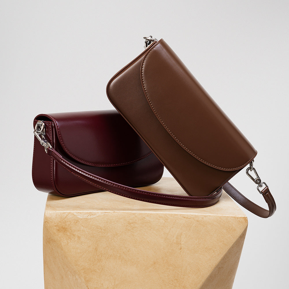 Leather Square Crossbody Bag