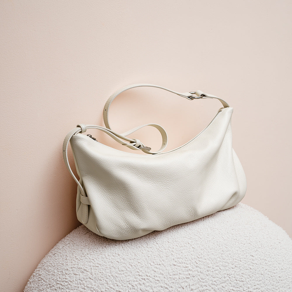Pleated Dumpling Shoulder Bag