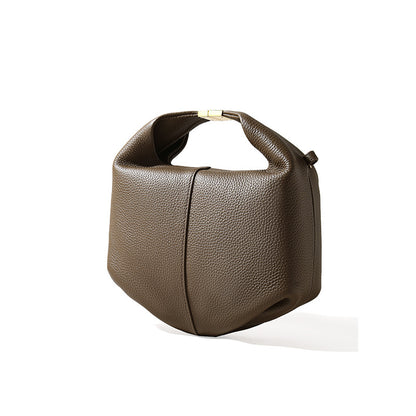 Pebbled Leather Bento Handbag