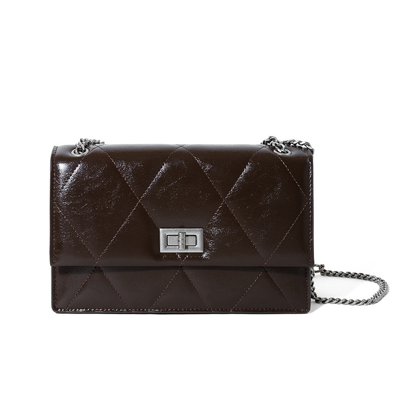Small Leather Chain Crossbody