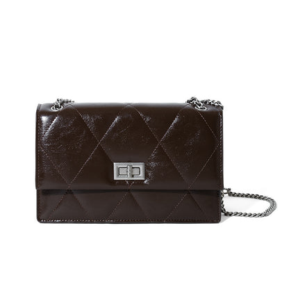 Small Leather Chain Crossbody