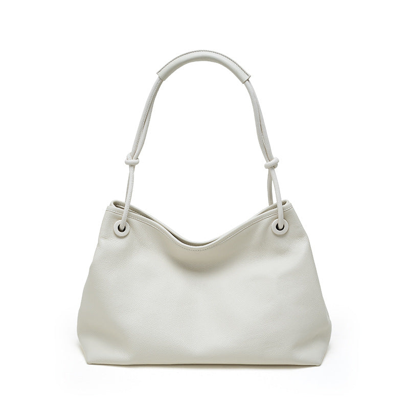 Minimal Leather Shoulder Tote