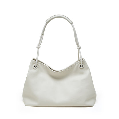 Minimal Leather Shoulder Tote