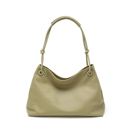 Minimal Leather Shoulder Tote