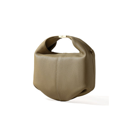 Pebbled Leather Bento Handbag