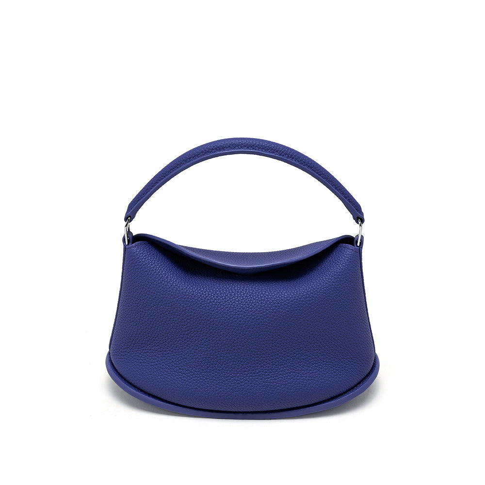 Leather Underarm Tote with Strap