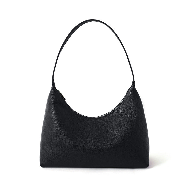 Leather Underarm Crossbody Bag