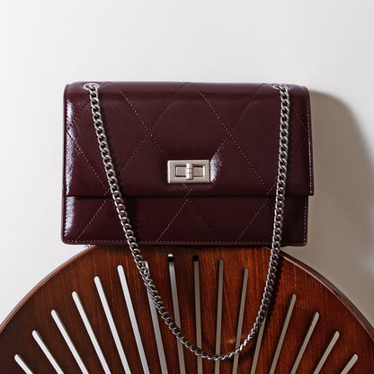 Small Leather Chain Crossbody