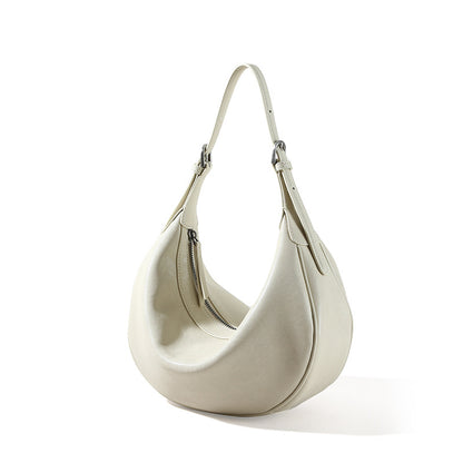 Vegetable-Tanned Leather Dumpling Bag