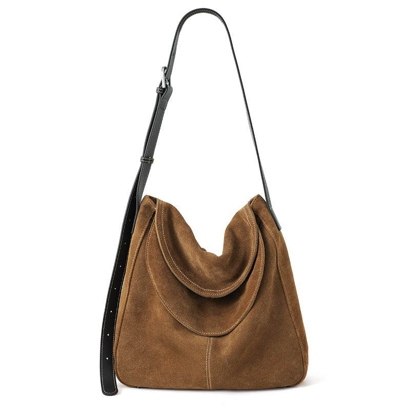Large Nubuck Leather Crossbody