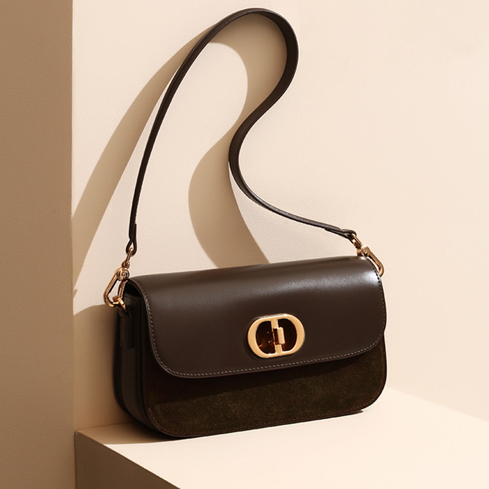 Glossy Nubuck Underarm Crossbody