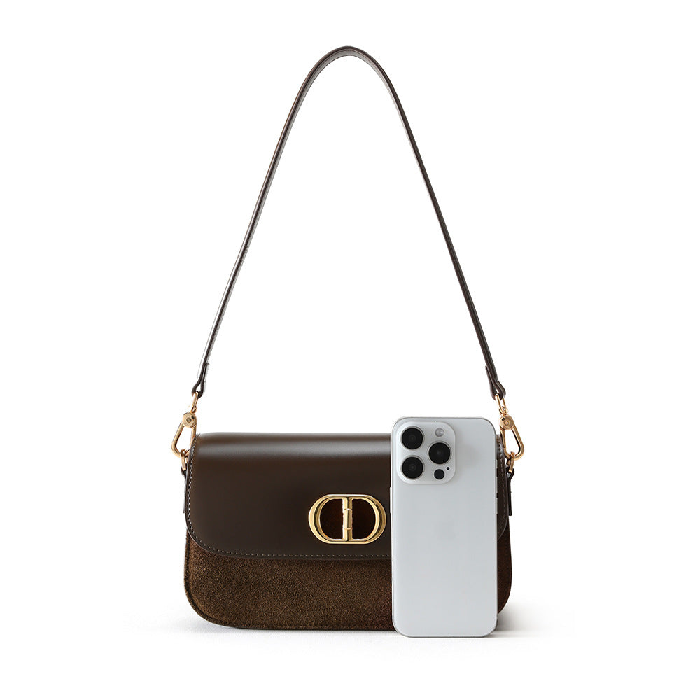 Glossy Nubuck Underarm Crossbody