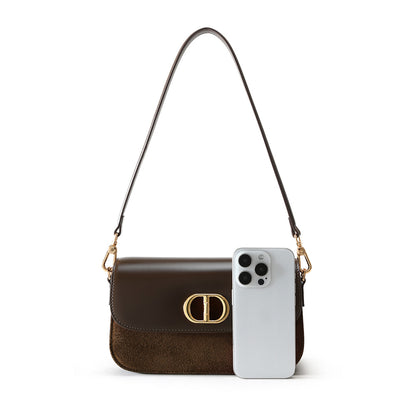 Glossy Nubuck Underarm Crossbody