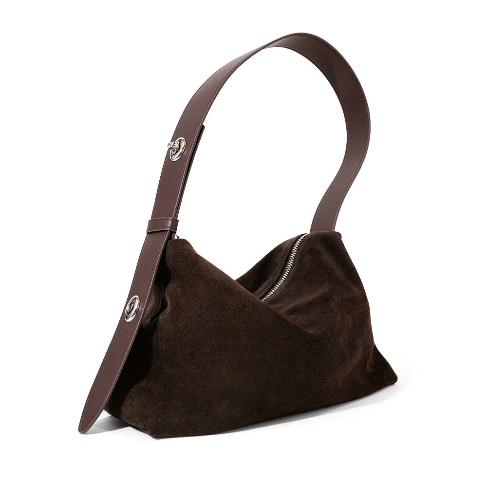 Slouchy Nubuck Leather Tote