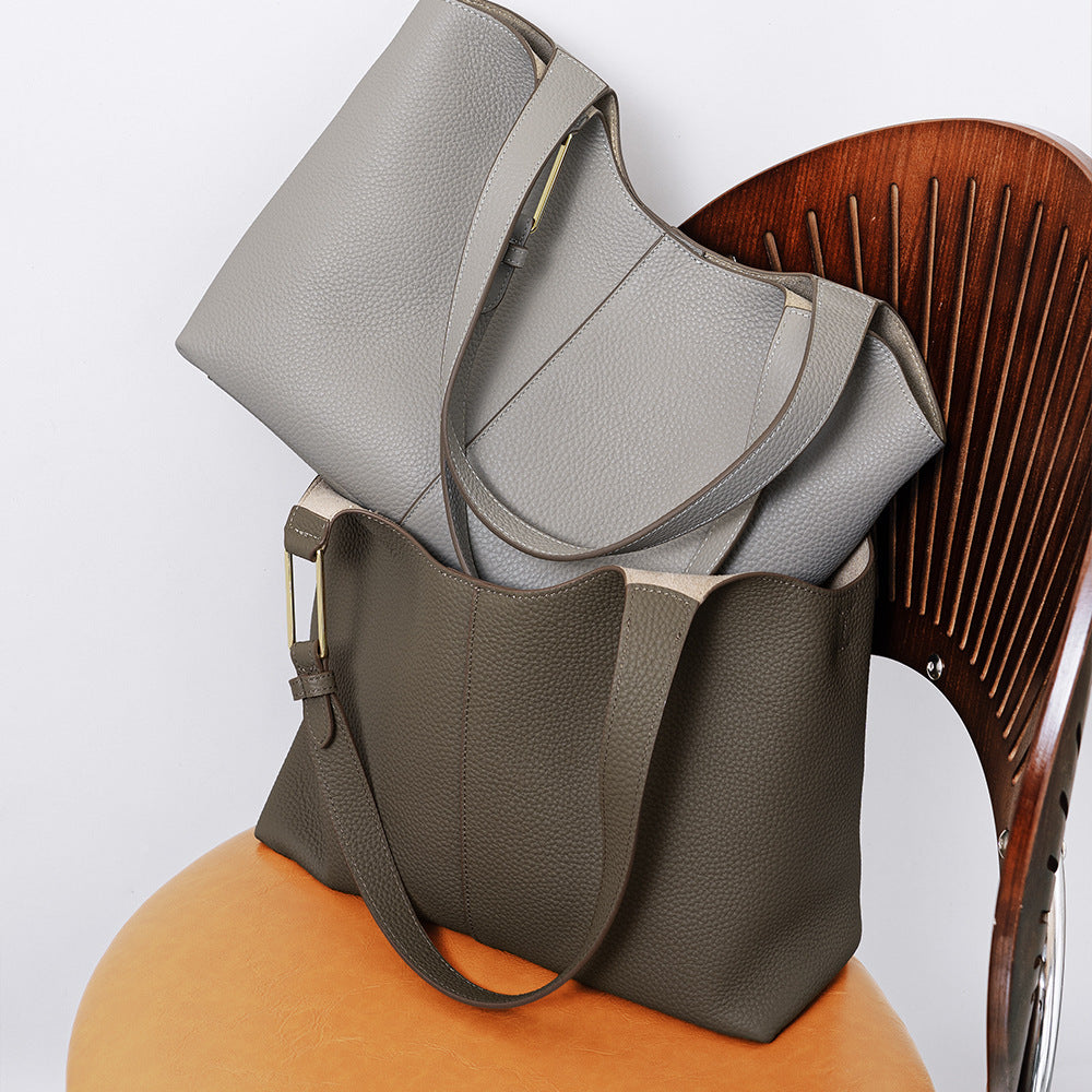 Large Cowhide Underarm Tote
