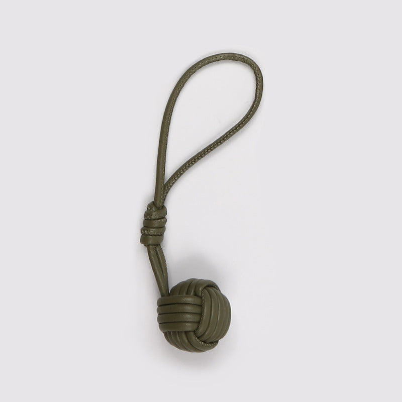 Knitted Pom-Pom Bag Charm