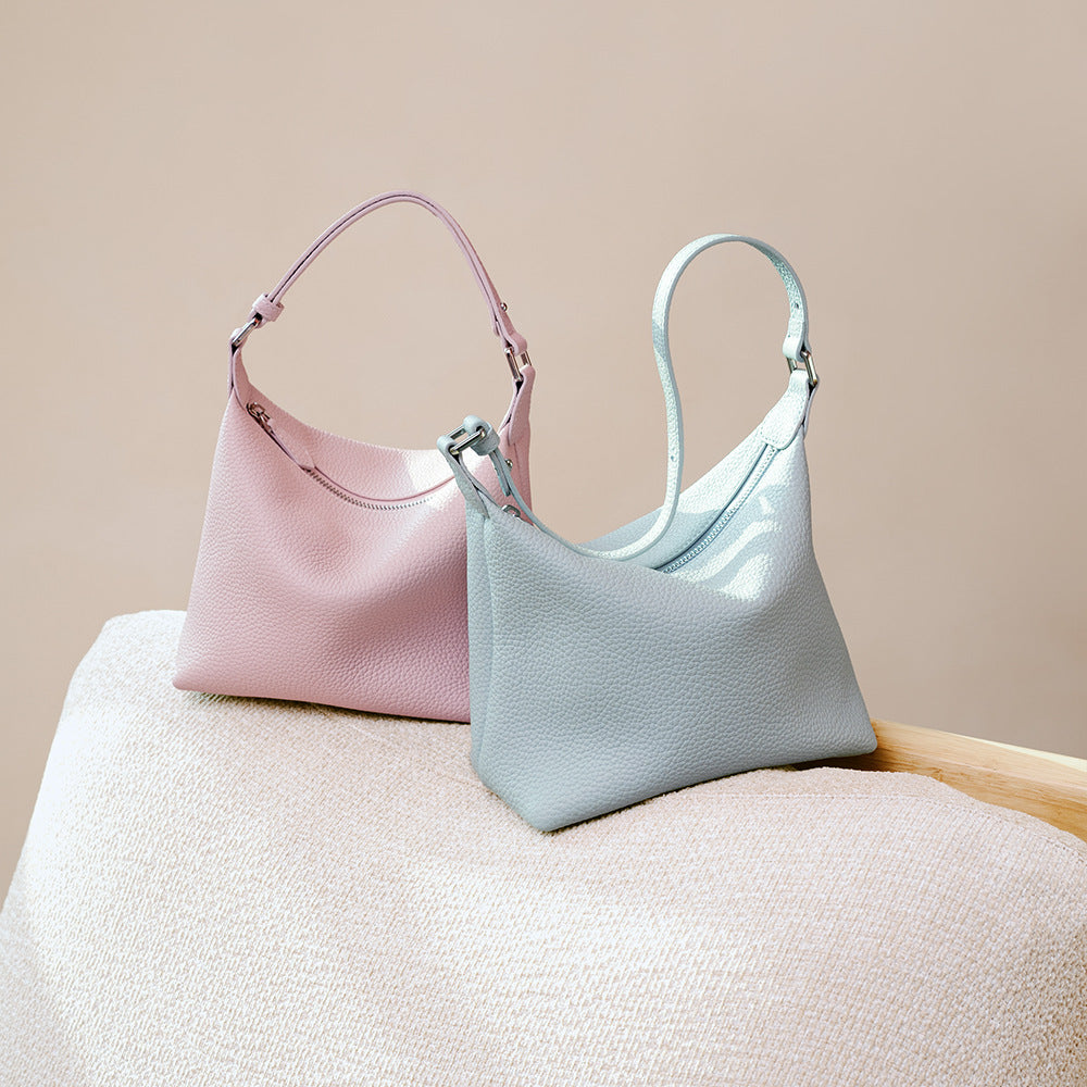 Leather Underarm Handbag