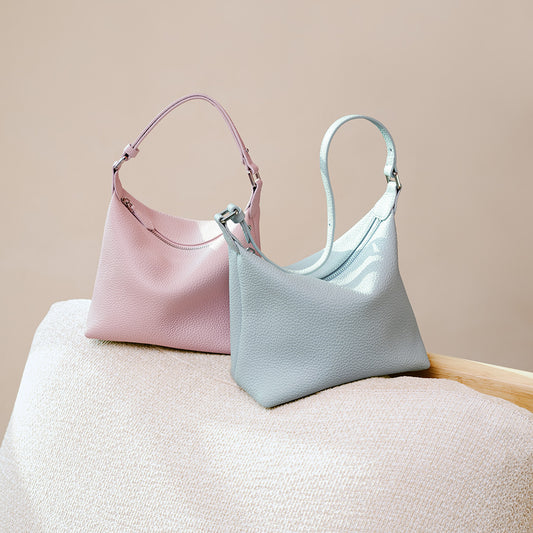 Leather Underarm Handbag