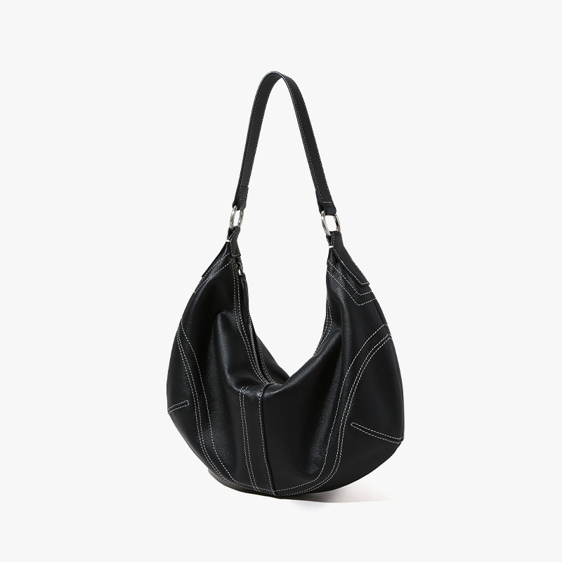 Cowhide Leather Dumpling Crossbody