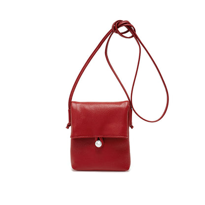 Mini Vertical Leather Phone Bag