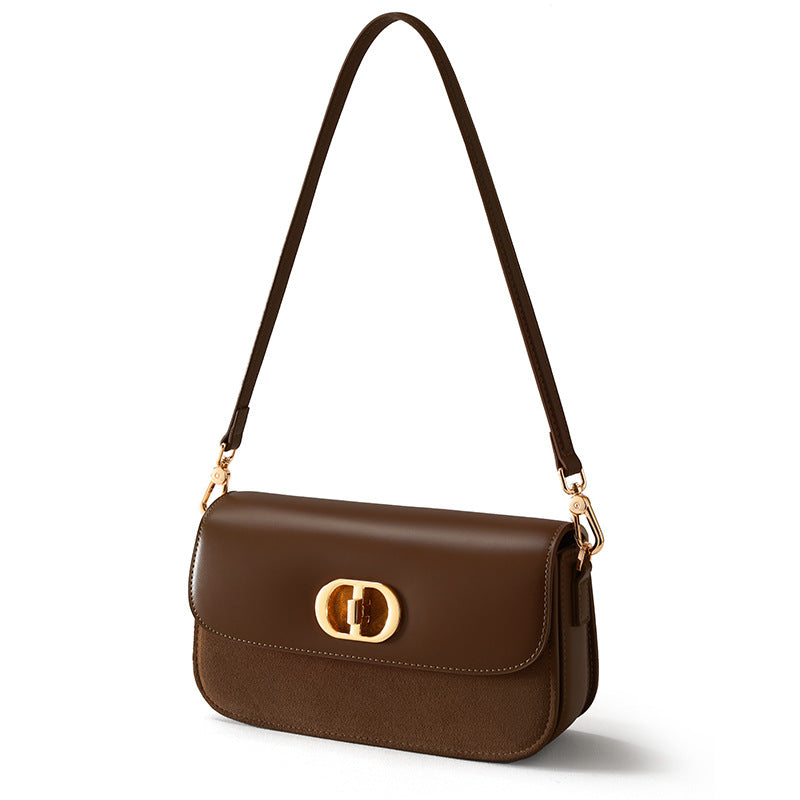 Glossy Nubuck Underarm Crossbody
