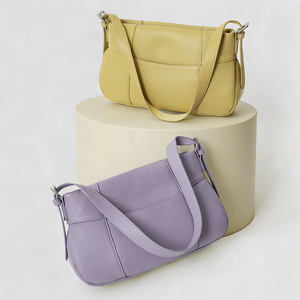 Cowhide Leather Handbag Crossbody