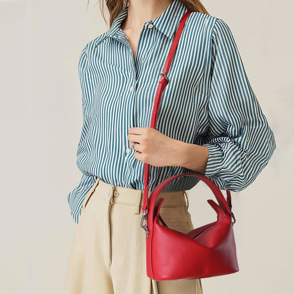 Leather Dumpling Underarm Bag