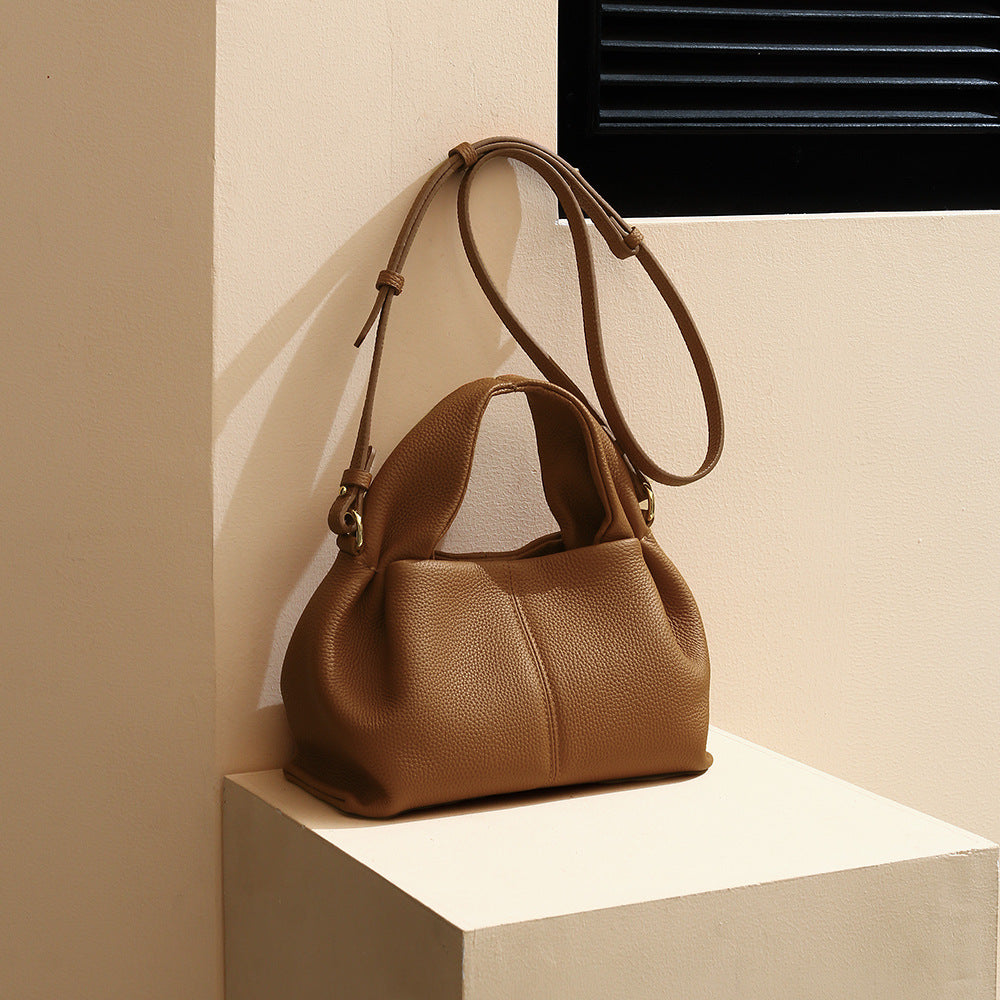 Small Leather Tote Crossbody
