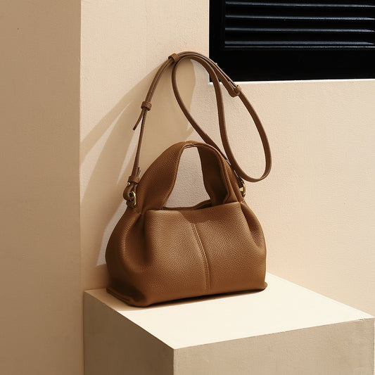 Small Leather Tote Crossbody