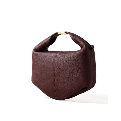 Pebbled Leather Bento Handbag