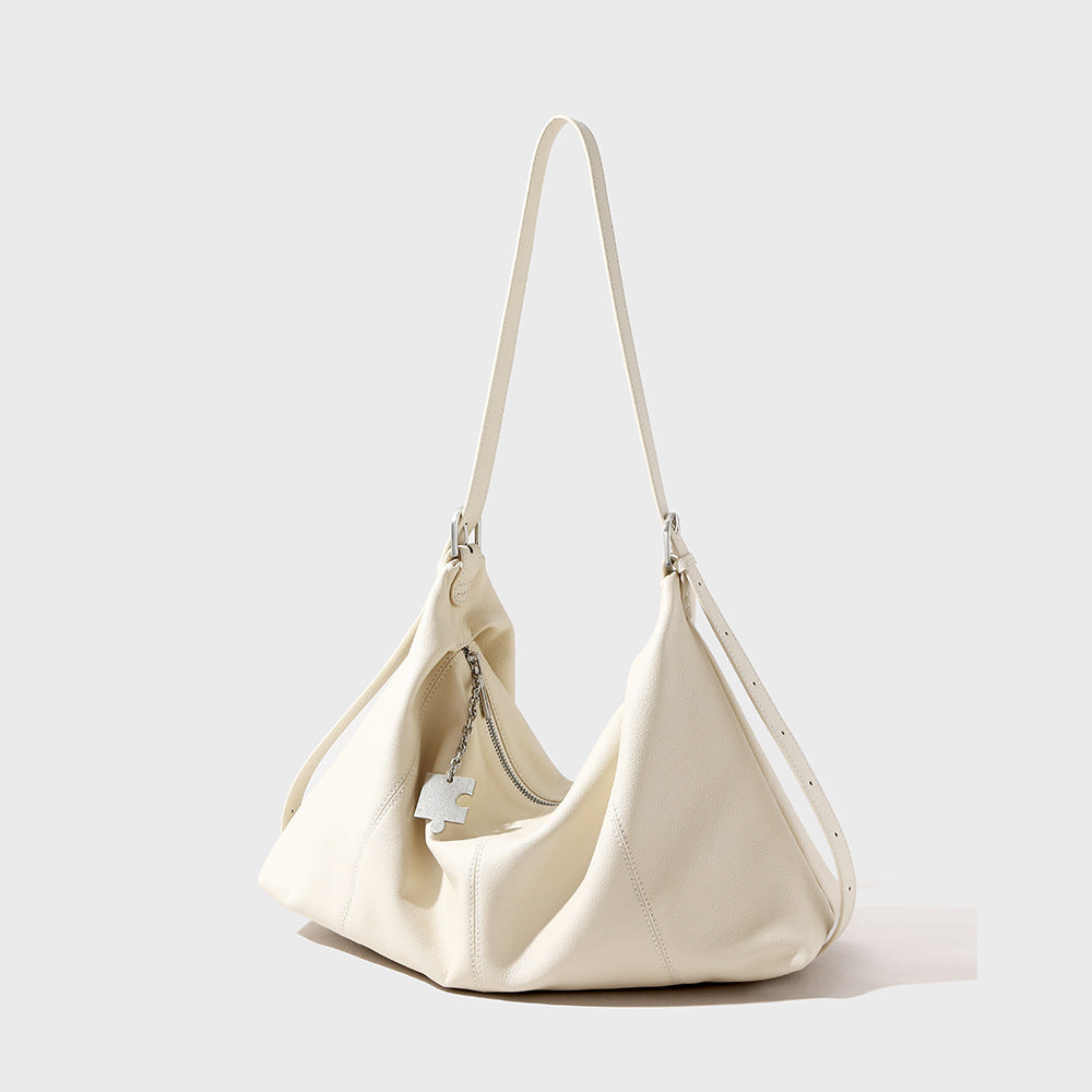 Grained Leather Large Tote