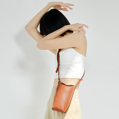 Mini Vintage Leather Phone Crossbody