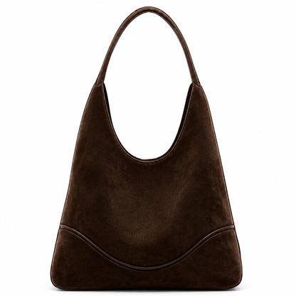 Nubuck Underarm Handbag