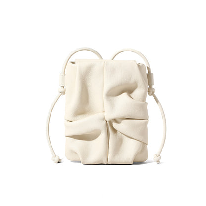 Mini Pleated Leather Crossbody