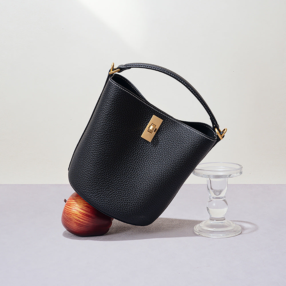 Vintage Leather Bucket Bag