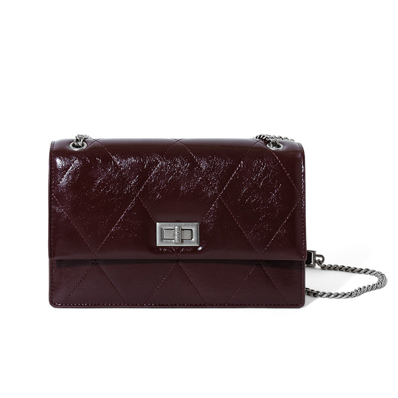 Small Leather Chain Crossbody