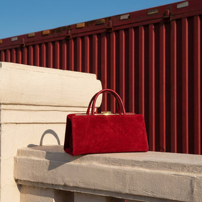 Large Nubuck Baguette Bag
