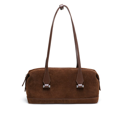 Nubuck Boston Baguette Tote