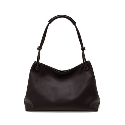 Minimal Leather Shoulder Tote